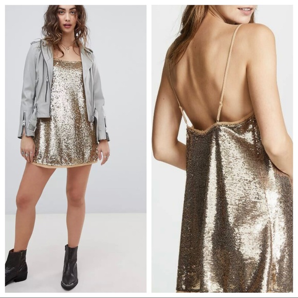 Free People Intimates Time To Shine Sequin Mini Slip Dress - Picture 3 of 6